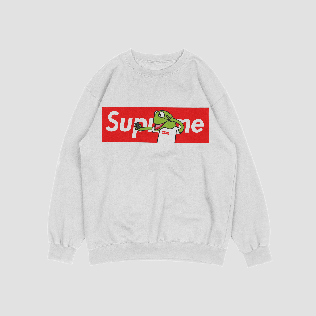 Supremeスウェット クル パーカー プリント  綿　男女兼用