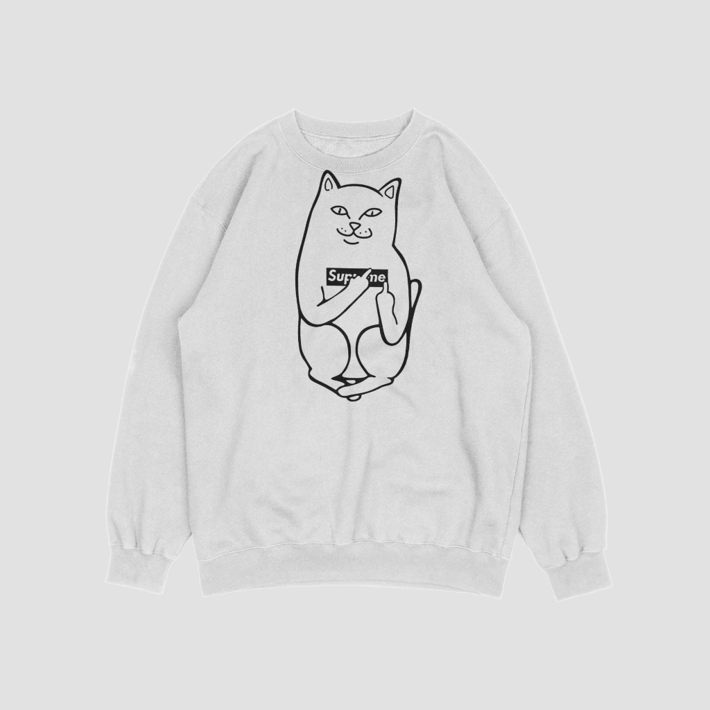 Supremeスウェット クル パーカー プリント 綿 男女兼用