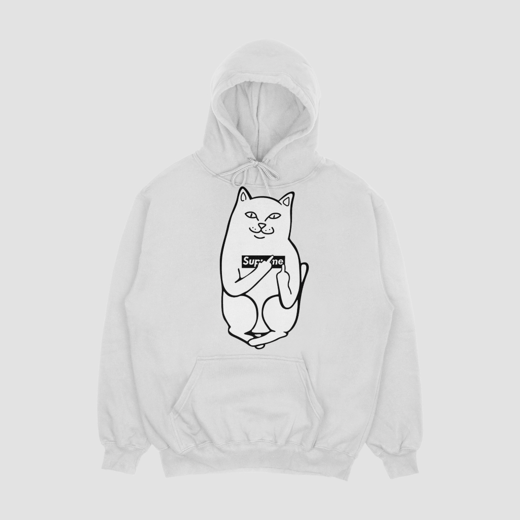 Supremeスウェット クル パーカー プリント 綿 男女兼用