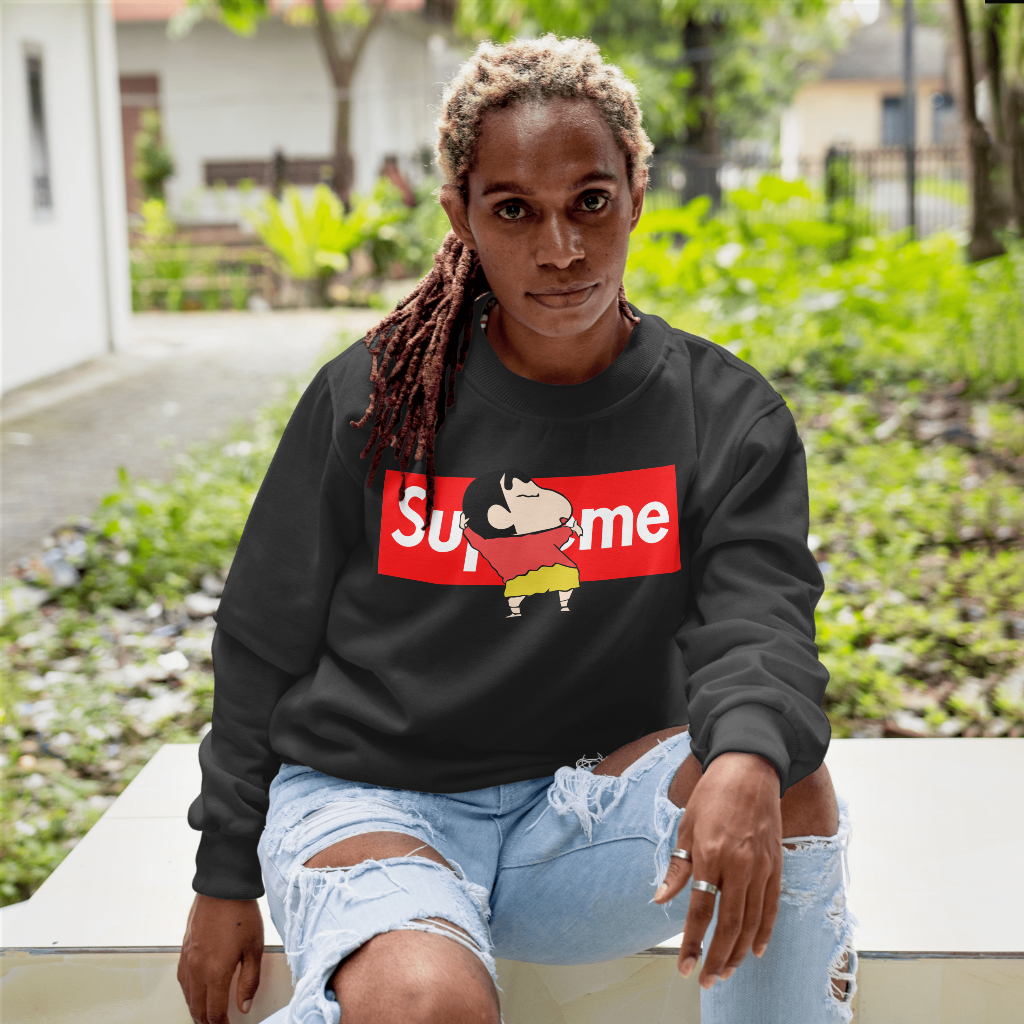 Supremeスウェット クル パーカー プリント  綿　男女兼用