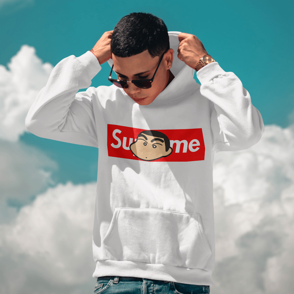 Supremeスウェット クル パーカー プリント  綿　男女兼用