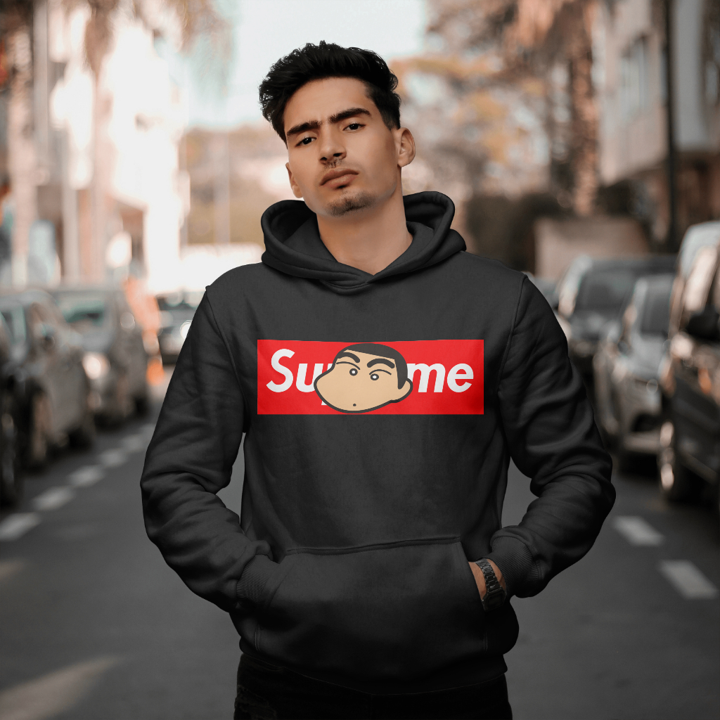 Supremeスウェット クル パーカー プリント  綿　男女兼用