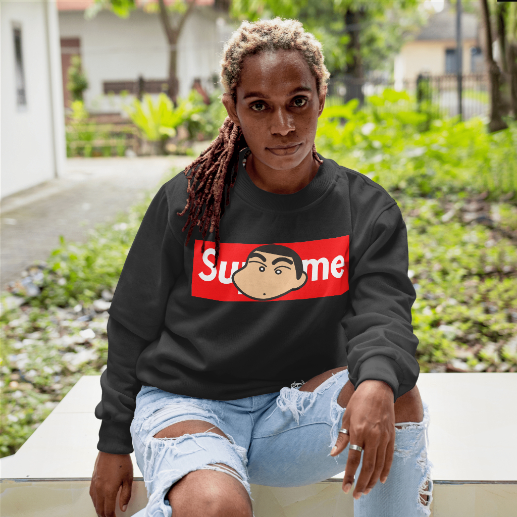Supremeスウェット クル パーカー プリント  綿　男女兼用