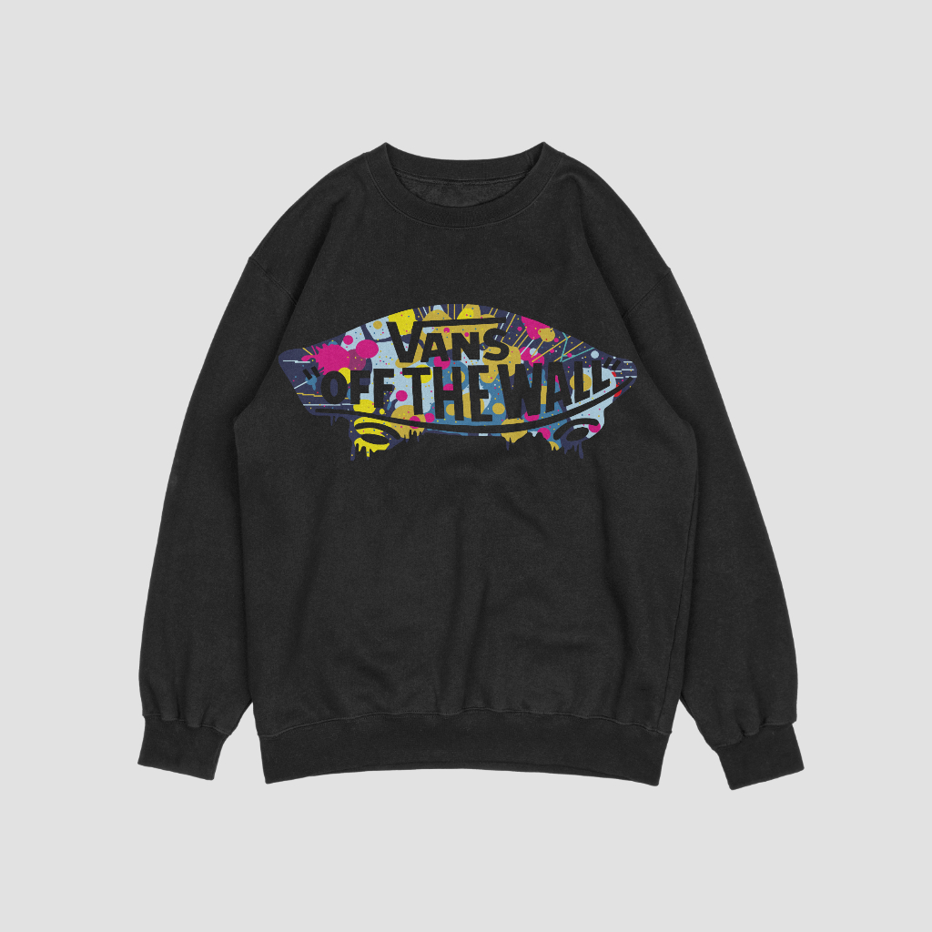Vans スウェット クル パーカー プリント  綿　男女兼用