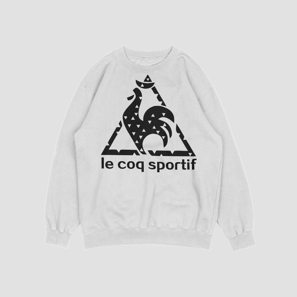 Le Coq Sportifスウェット クル パーカー プリント  綿　男女兼用
