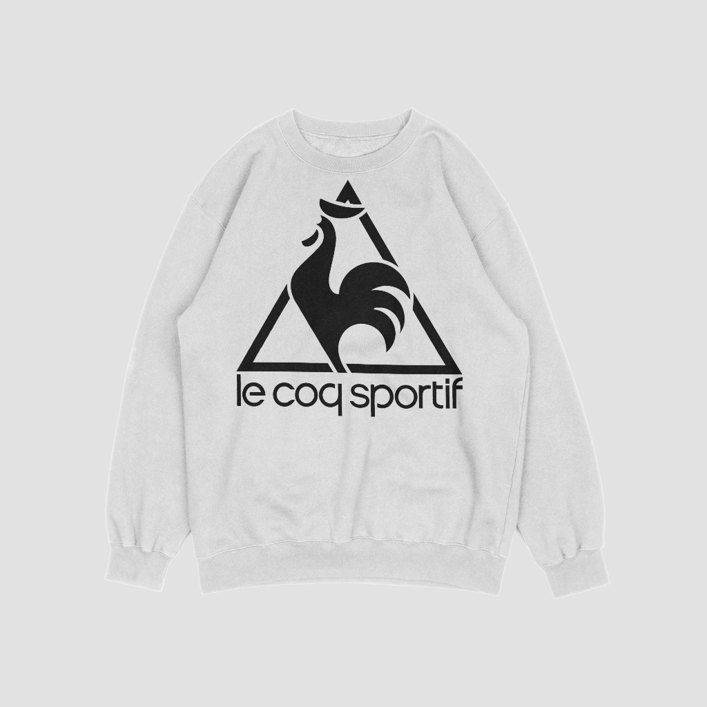 Le Coq Sportifスウェット クル パーカー プリント  綿　男女兼用