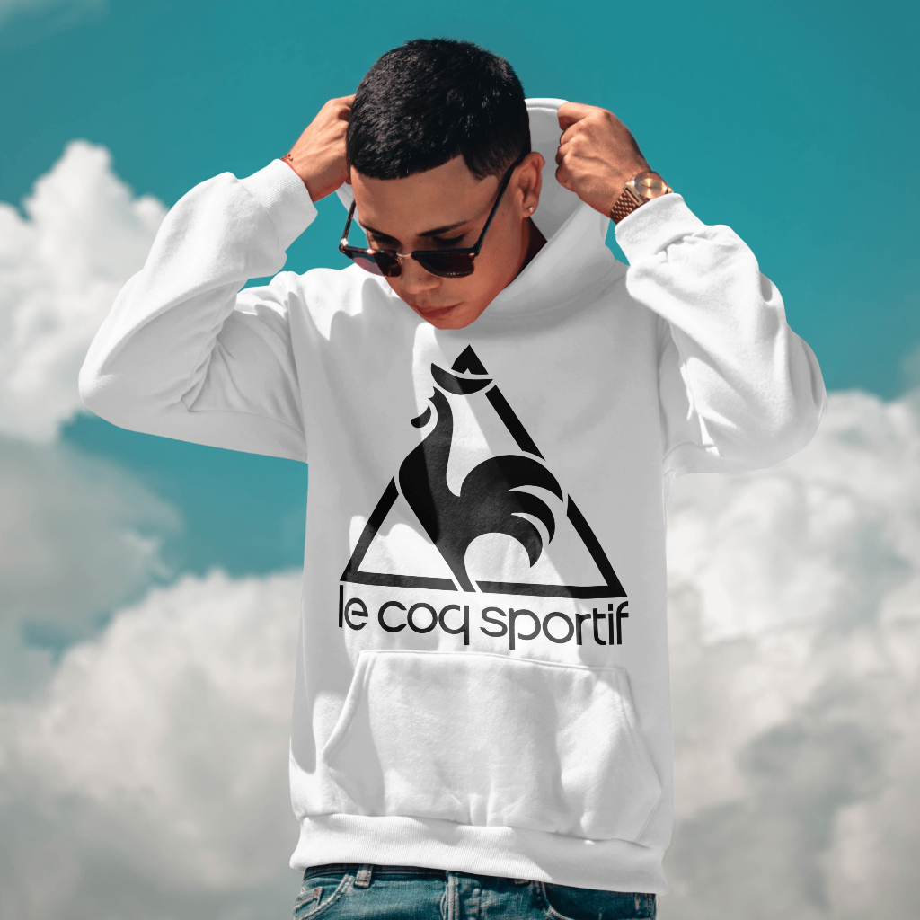 Le Coq Sportifスウェット クル パーカー プリント 綿 男女兼用