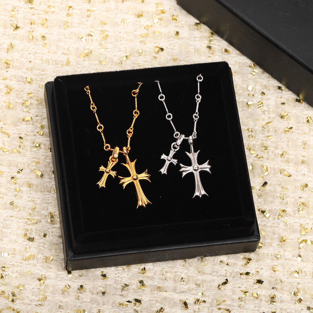 【国内発送/直営店】ネックレス クロムハーツ 22K　パヴェダイヤ＆20インチツイストチェーン