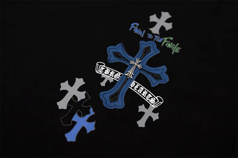 【Chrome Hearts】十字架 Tシャツ 2025年モデル 綿100％ ユニセックス 梵字刺繍入り 半袖