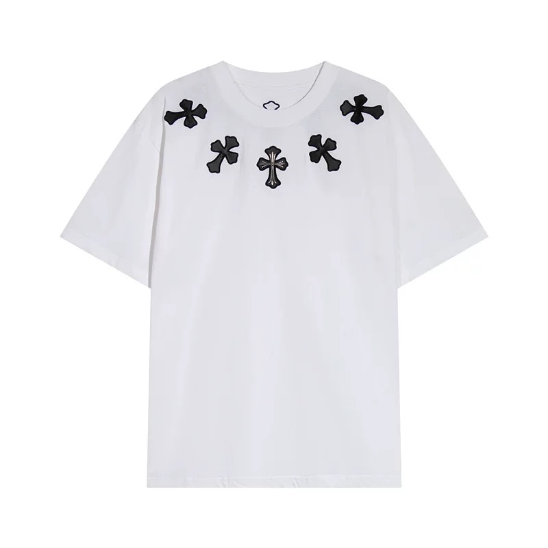 【Chrome Hearts】梵字クロスTシャツ ユニセックス 高品質 半袖