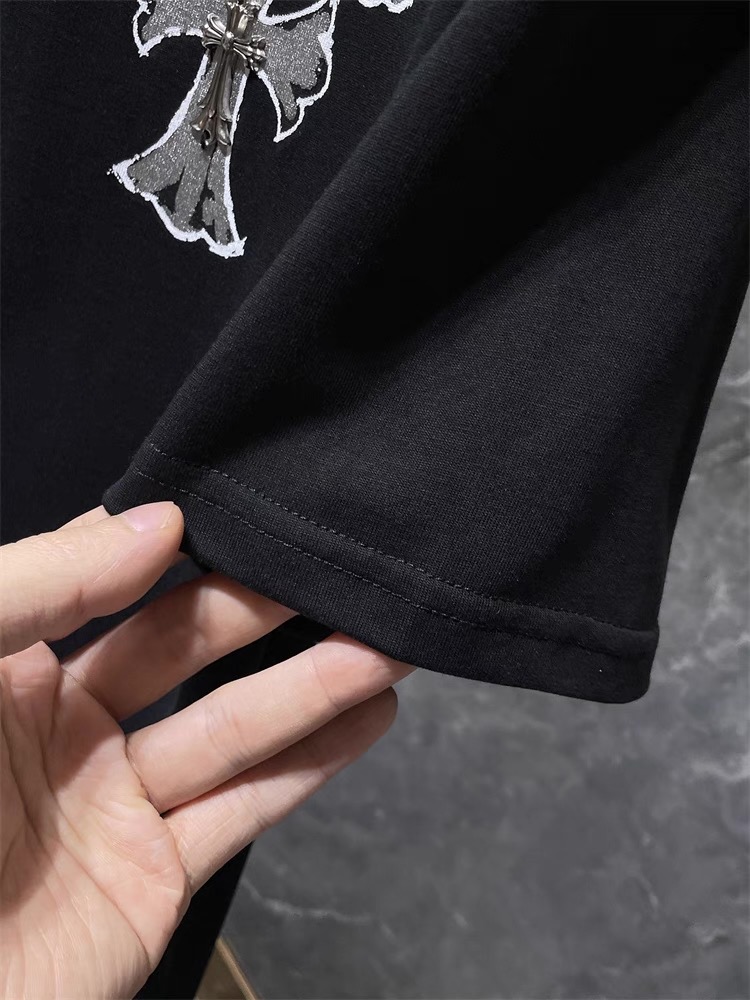 2025新作【Chrome Hearts】 梵字×クロスプリントTシャツ ユニセックス 半袖