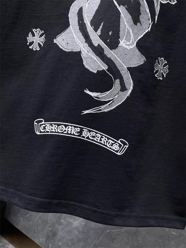 2025新作【Chrome Hearts】 梵字×クロスプリントTシャツ ユニセックス 半袖