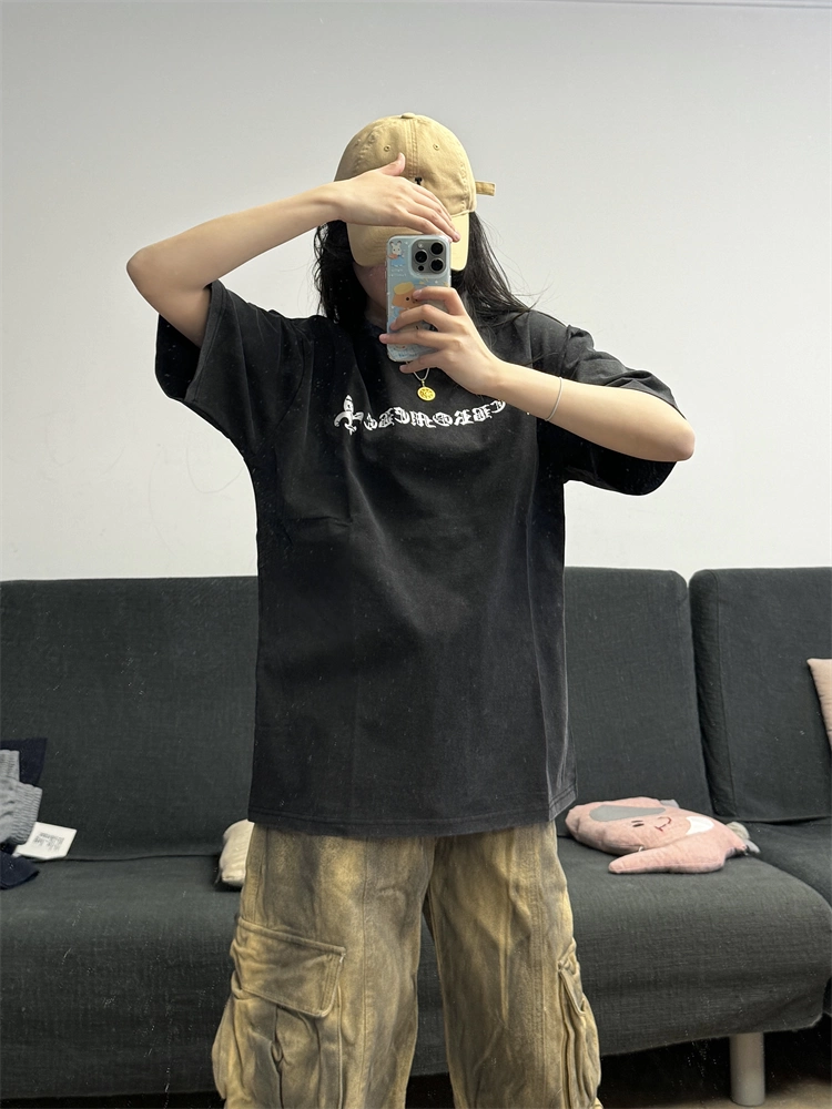 【Chrome Hearts】クラッククロスTシャツ ユニセックス 高品質 半袖