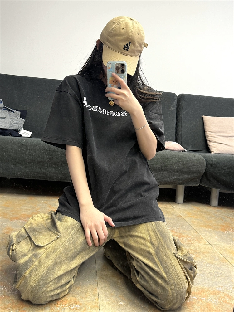 【Chrome Hearts】クラッククロスTシャツ ユニセックス 高品質 半袖