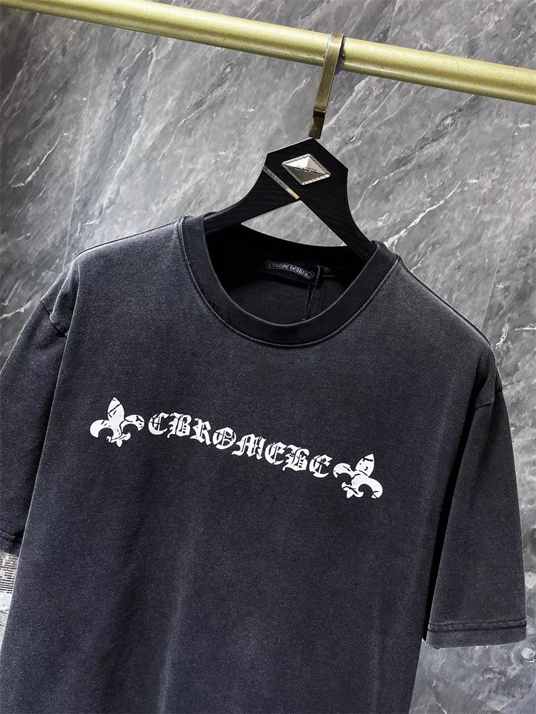 【Chrome Hearts】クラッククロスTシャツ ユニセックス 高品質 半袖