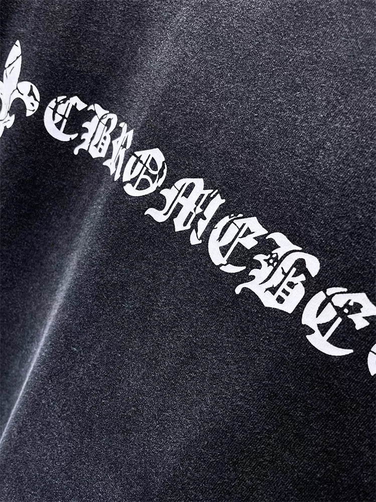 【Chrome Hearts】クラッククロスTシャツ ユニセックス 高品質 半袖