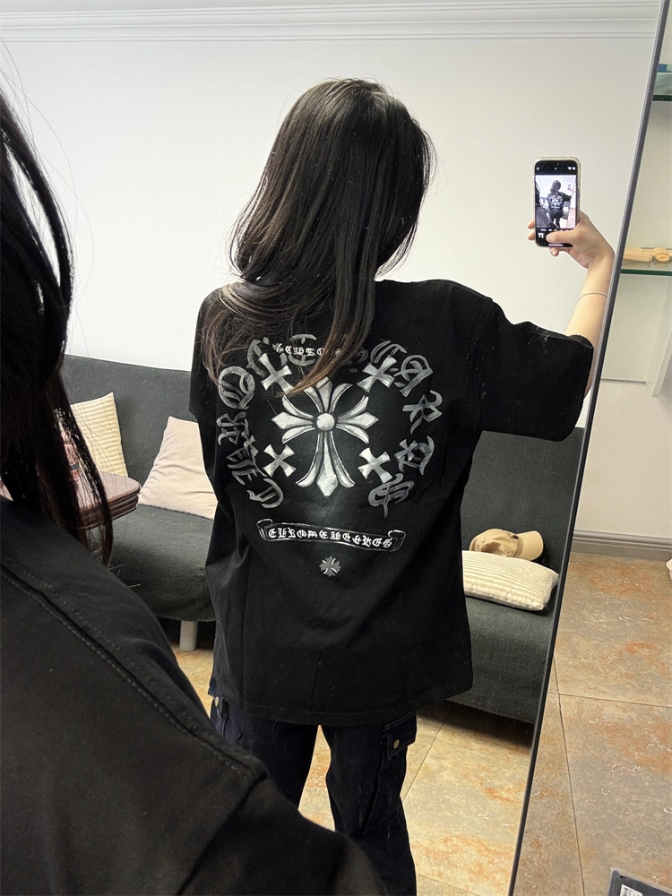 【Chrome Hearts】クロムハーツ 夏の新作Tシャツ おしゃれなカップル向け半袖