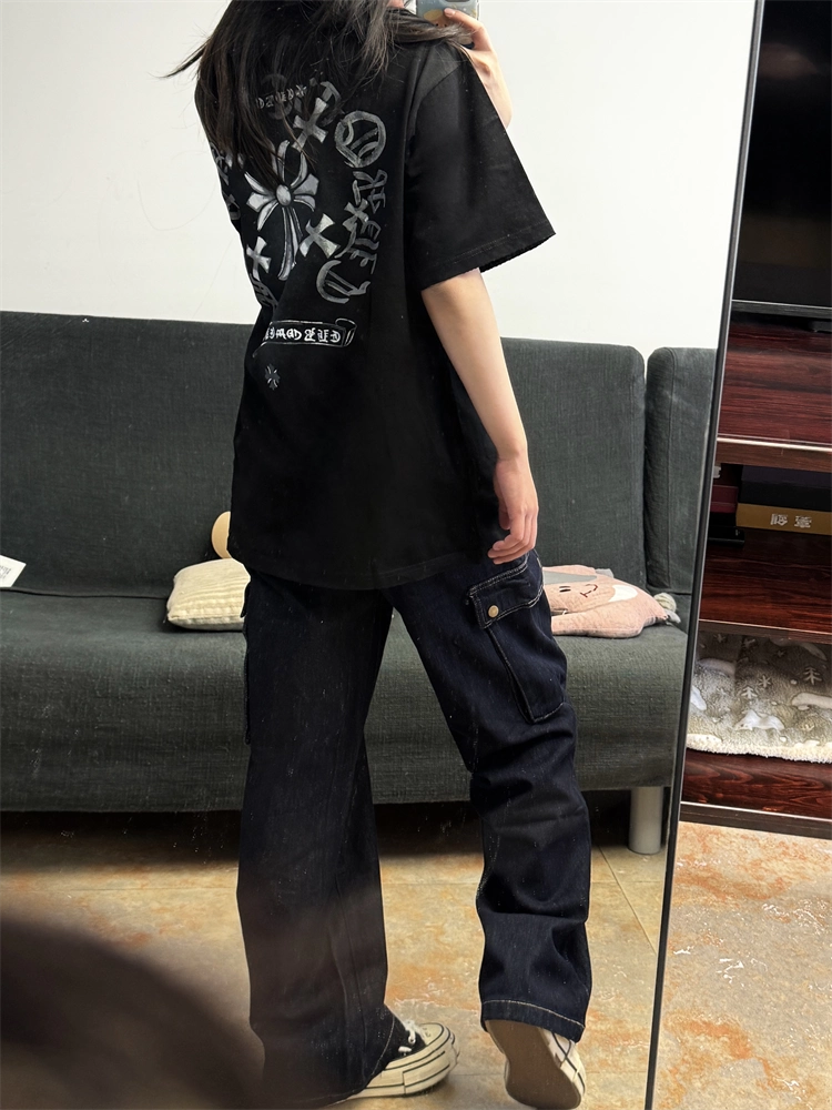 【Chrome Hearts】クロムハーツ 夏の新作Tシャツ おしゃれなカップル向け半袖