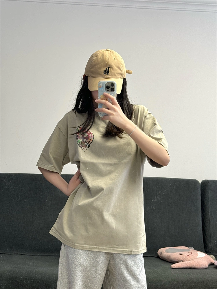 【Chrome Hearts】Tシャツ 男女兼用 夏用 高品質 カップル向け 十字架＆サンスクリット柄 半袖