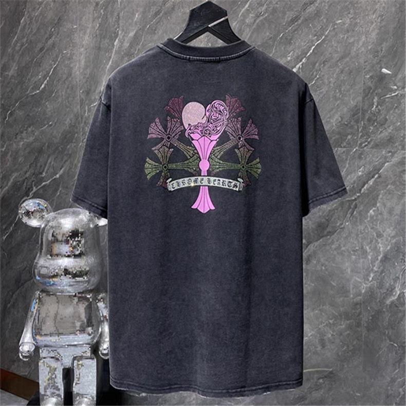 【Chrome Hearts】クロムハーツ Tシャツ 男女兼用 高品質 半袖 CH033