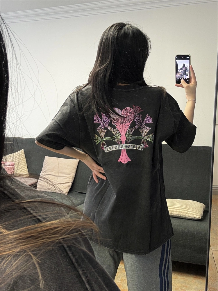 【Chrome Hearts】クロムハーツ Tシャツ 男女兼用 高品質 半袖 CH033