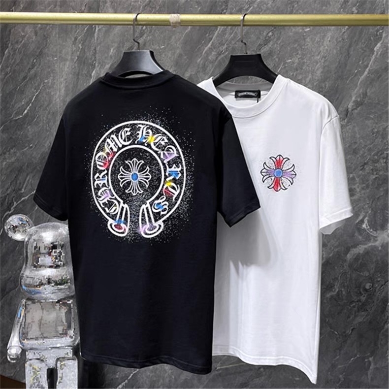 【Chrome Hearts】クロムハーツ Tシャツ 男女兼用 高品質 半袖 CH032