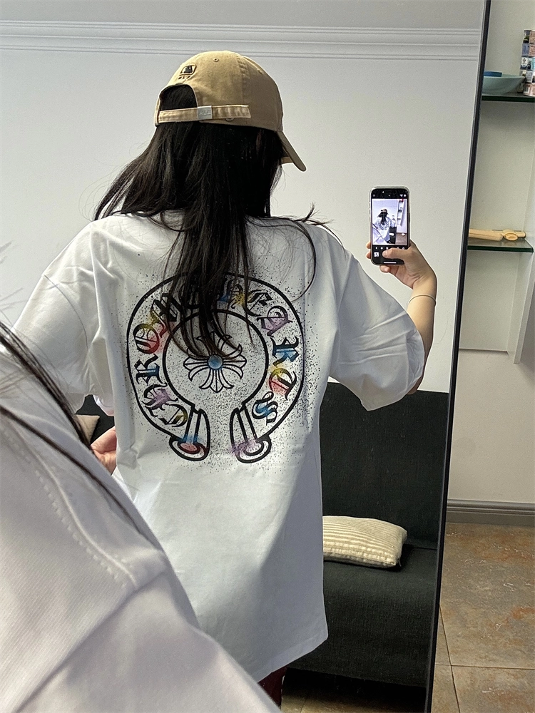 【Chrome Hearts】クロムハーツ Tシャツ 男女兼用 高品質 半袖 CH032