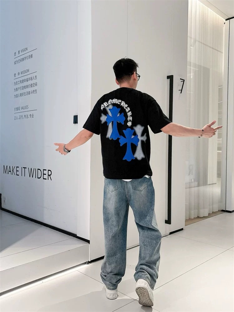 【Chrome Hearts】2025新作 クロムハーツ Tシャツ 男女兼用 高品質 半袖 CH038