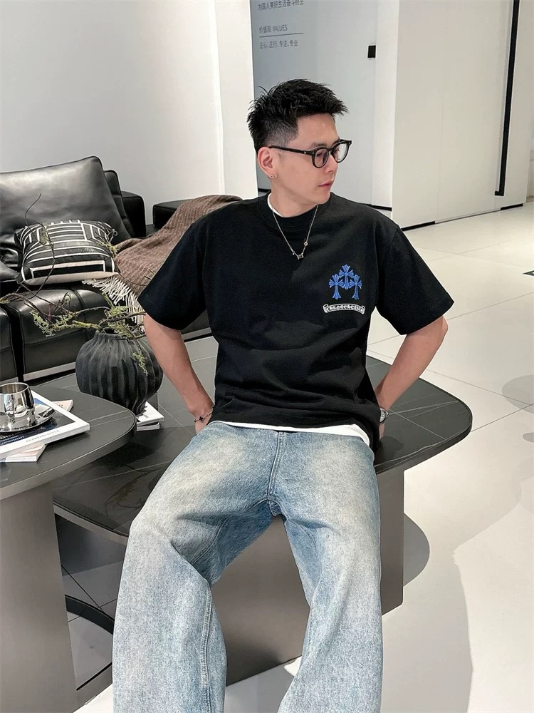 【Chrome Hearts】2025新作 クロムハーツ Tシャツ 男女兼用 高品質 半袖 CH038