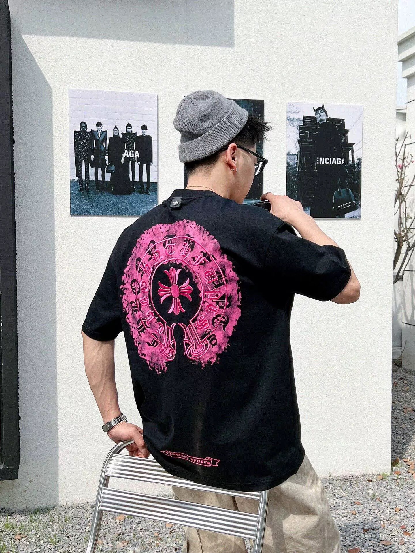 【Chrome Hearts】2025新作 クロムハーツ Tシャツ 男女兼用 高品質 半袖 CH039