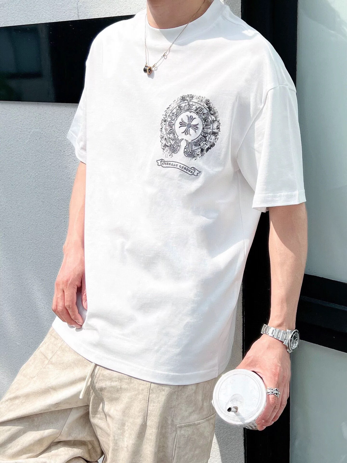 【Chrome Hearts】2025新作 クロムハーツ Tシャツ 男女兼用 高品質 半袖 CH039