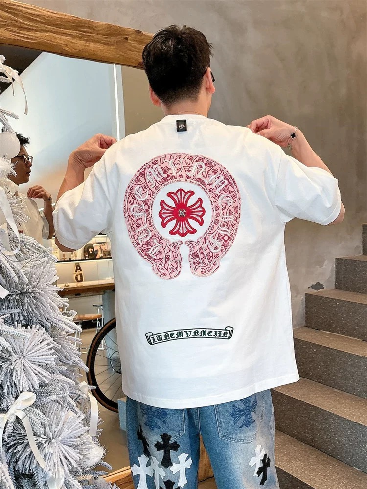 【Chrome Hearts】2025新作 クロムハーツ Tシャツ 男女兼用 高品質 半袖 CH042