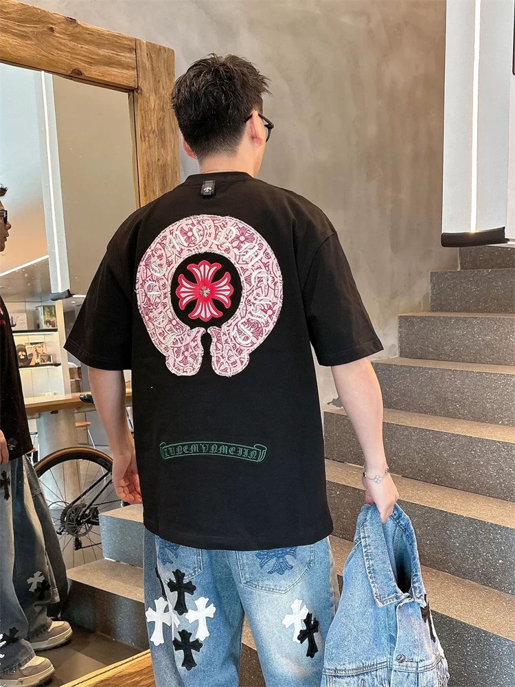 【Chrome Hearts】2025新作 クロムハーツ Tシャツ 男女兼用 高品質 半袖 CH042