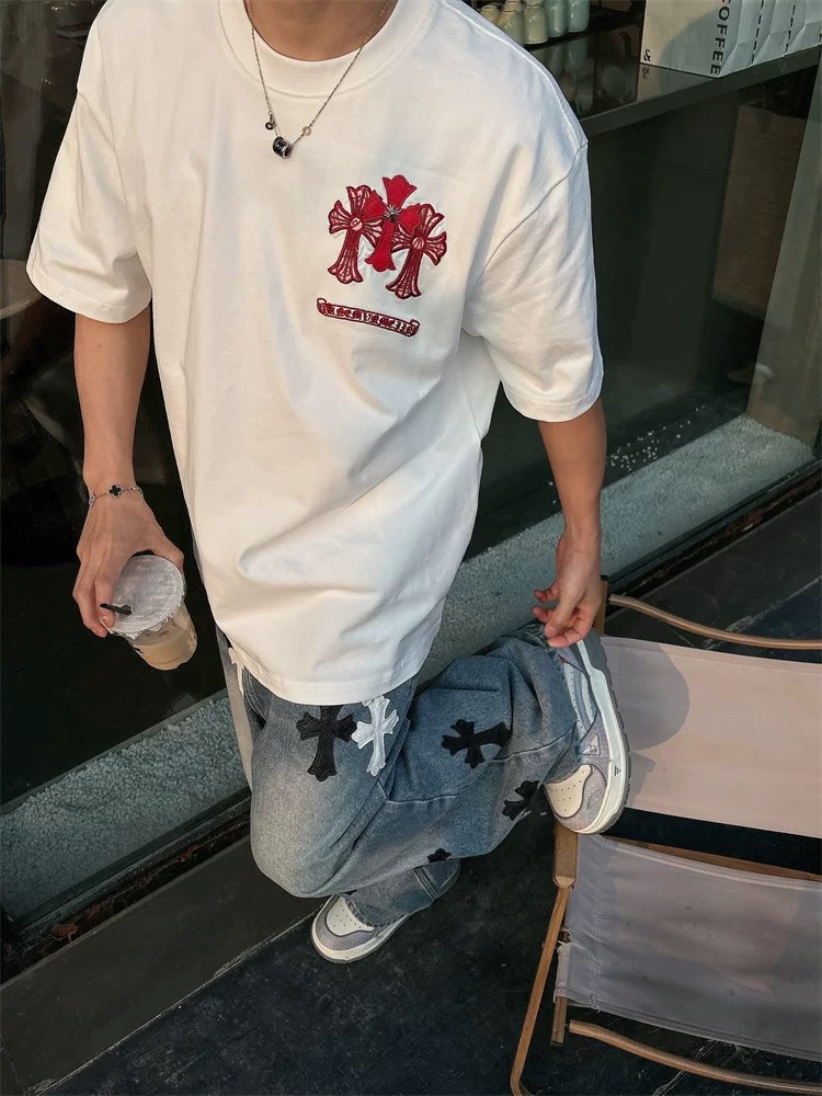 【Chrome Hearts】2025新作 クロムハーツ Tシャツ 男女兼用 高品質 半袖 CH042