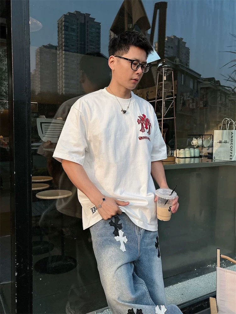 【Chrome Hearts】2025新作 クロムハーツ Tシャツ 男女兼用 高品質 半袖 CH042