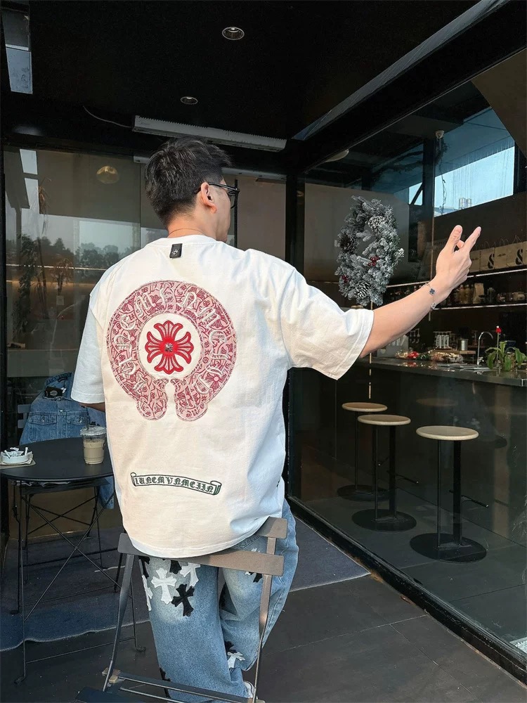 【Chrome Hearts】2025新作 クロムハーツ Tシャツ 男女兼用 高品質 半袖 CH042