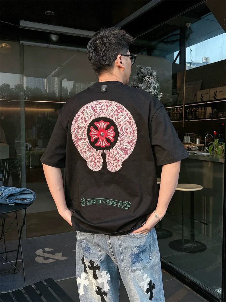 【Chrome Hearts】2025新作 クロムハーツ Tシャツ 男女兼用 高品質 半袖 CH042