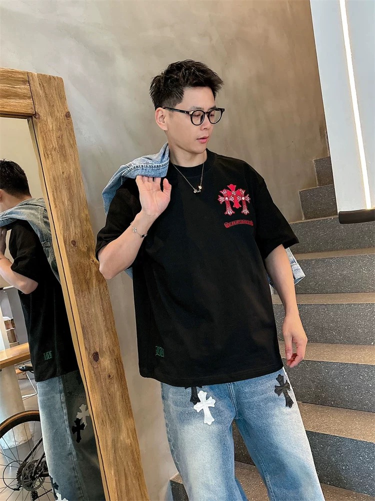【Chrome Hearts】2025新作 クロムハーツ Tシャツ 男女兼用 高品質 半袖 CH042