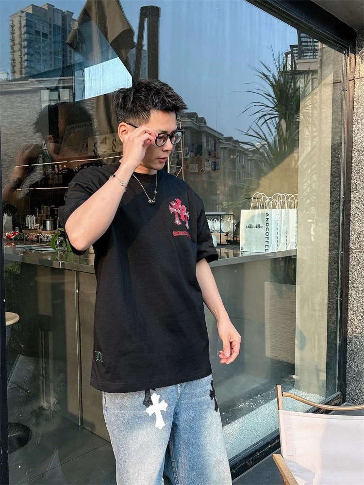 【Chrome Hearts】2025新作 クロムハーツ Tシャツ 男女兼用 高品質 半袖 CH042