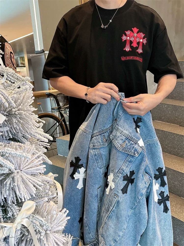 【Chrome Hearts】2025新作 クロムハーツ Tシャツ 男女兼用 高品質 半袖 CH042
