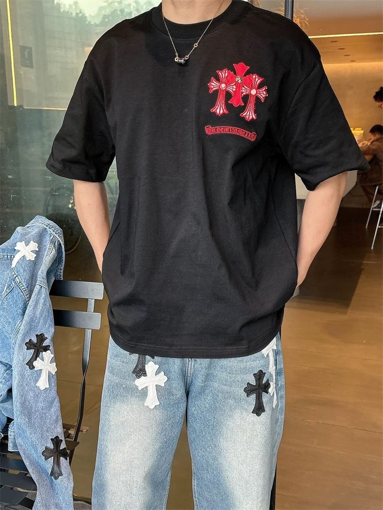 【Chrome Hearts】2025新作 クロムハーツ Tシャツ 男女兼用 高品質 半袖 CH042