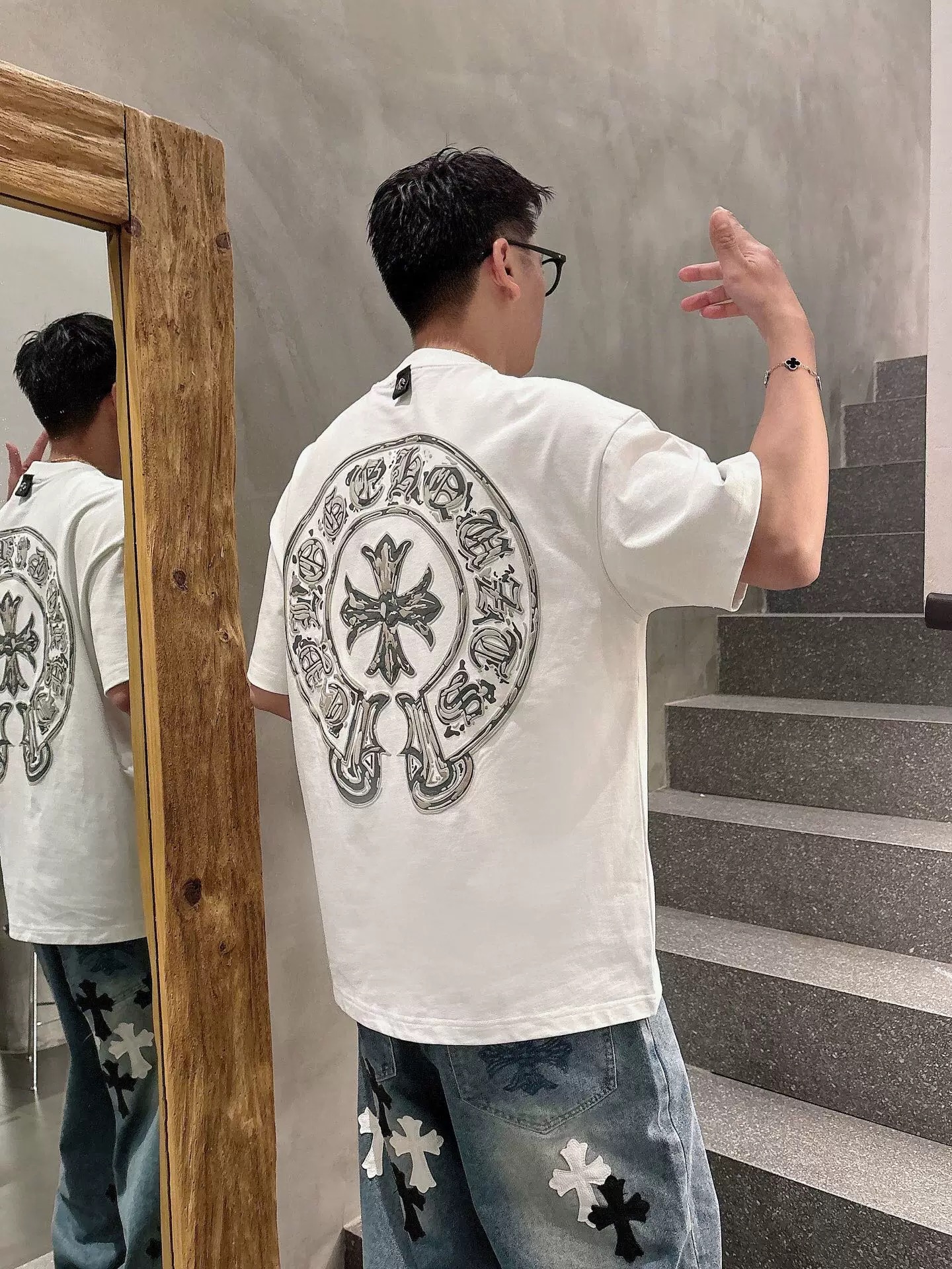 【Chrome Hearts】2025新作 クロムハーツ Tシャツ 男女兼用 高品質 半袖 CH043