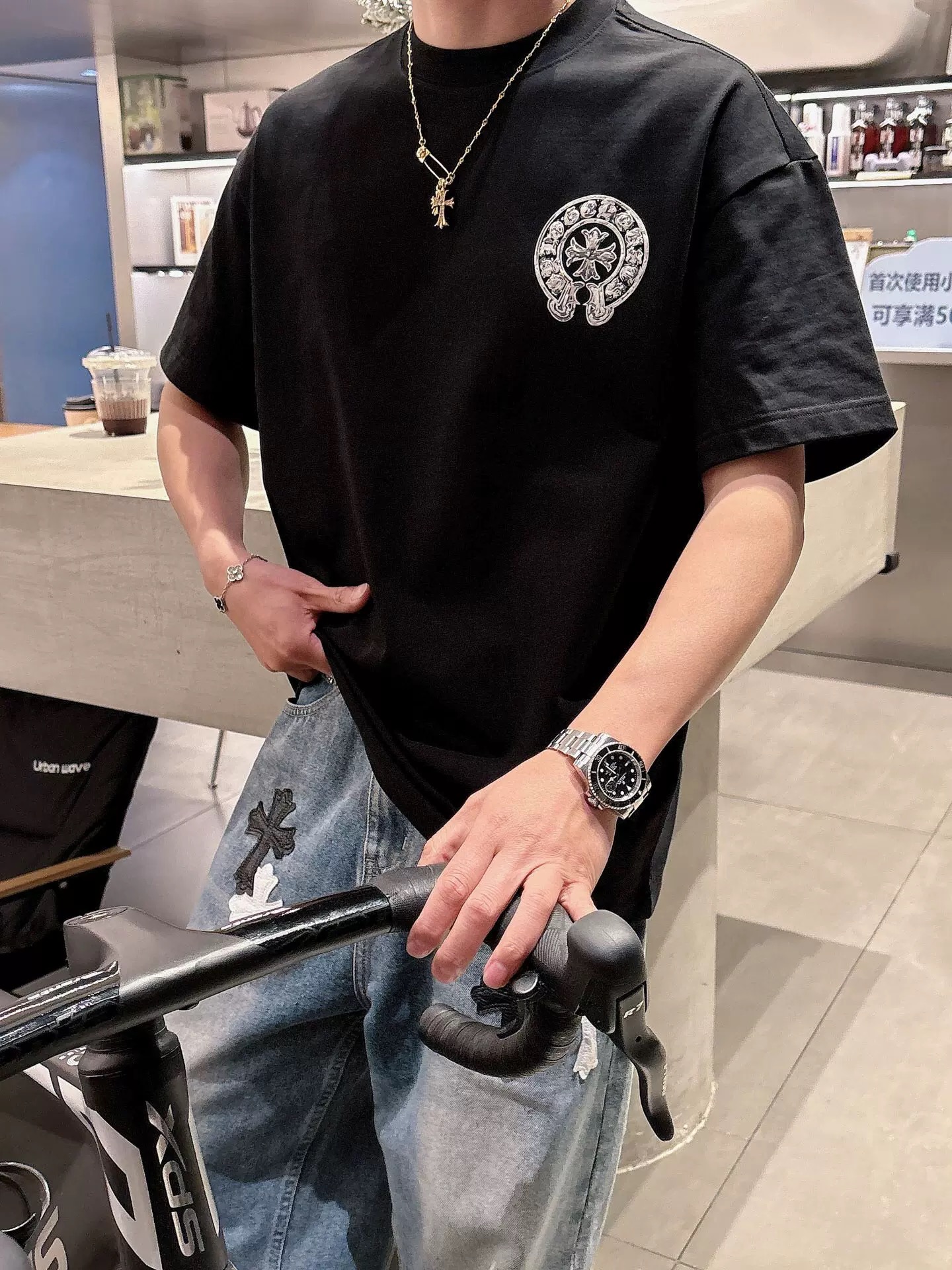 【Chrome Hearts】2025新作 クロムハーツ Tシャツ 男女兼用 高品質 半袖 CH043