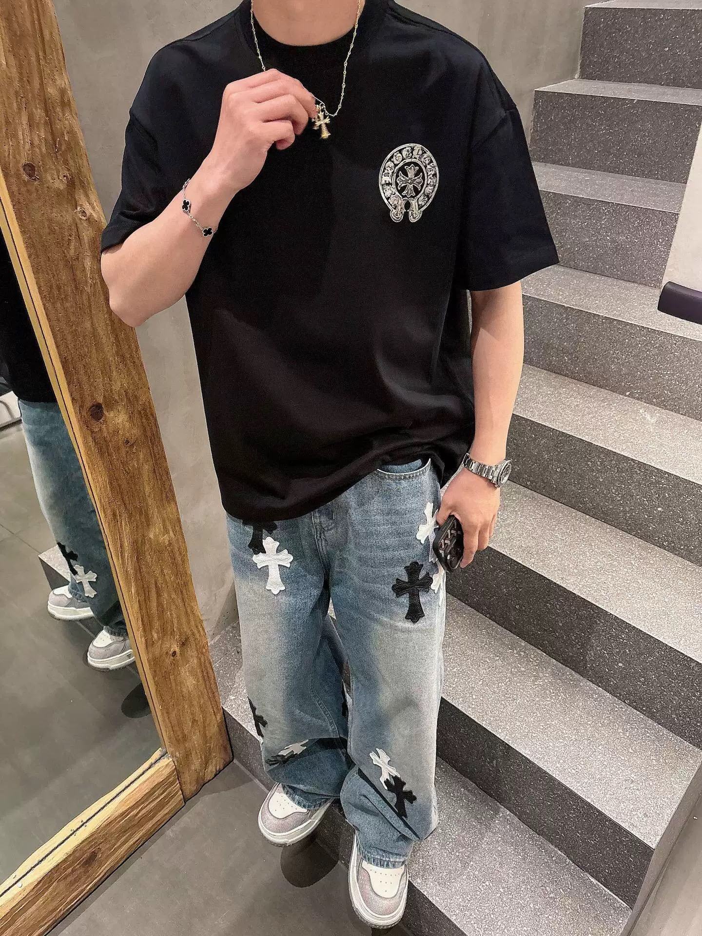 【Chrome Hearts】2025新作 クロムハーツ Tシャツ 男女兼用 高品質 半袖 CH043