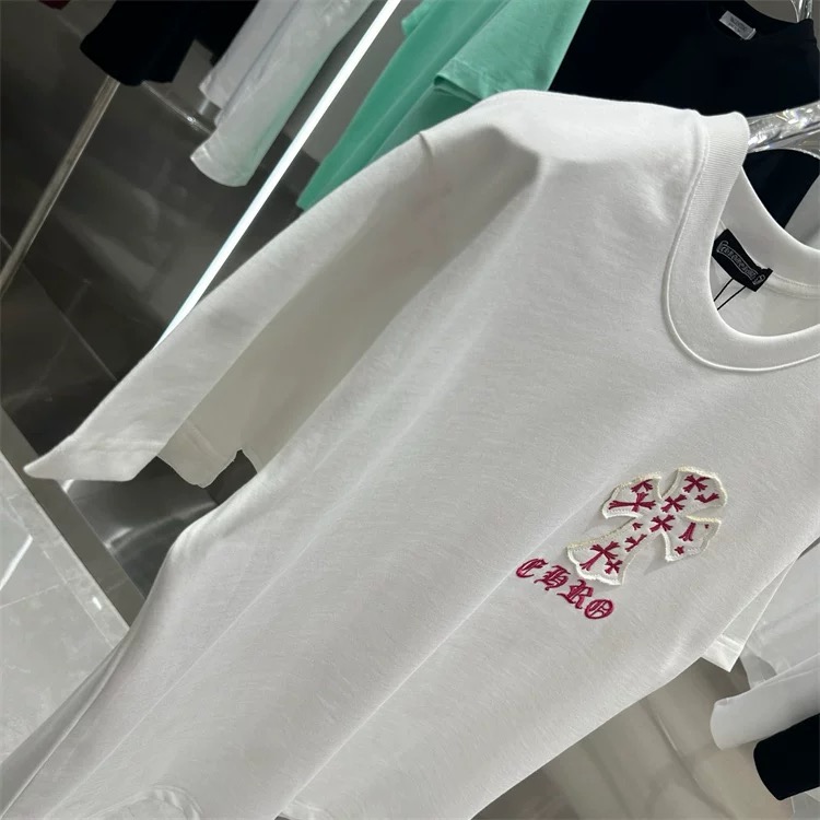 【Chrome Hearts】2025新作 クロムハーツ Tシャツ 男女兼用 高品質 半袖 CH045