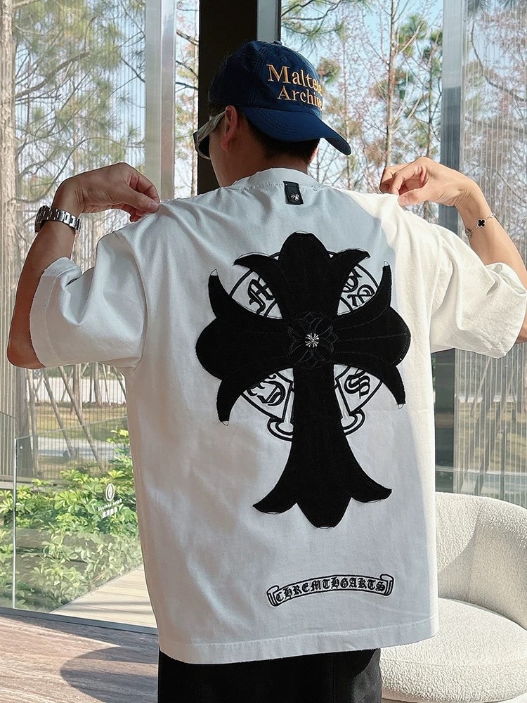 【Chrome Hearts】2025新作 クロムハーツ Tシャツ 男女兼用 高品質 半袖 CH050