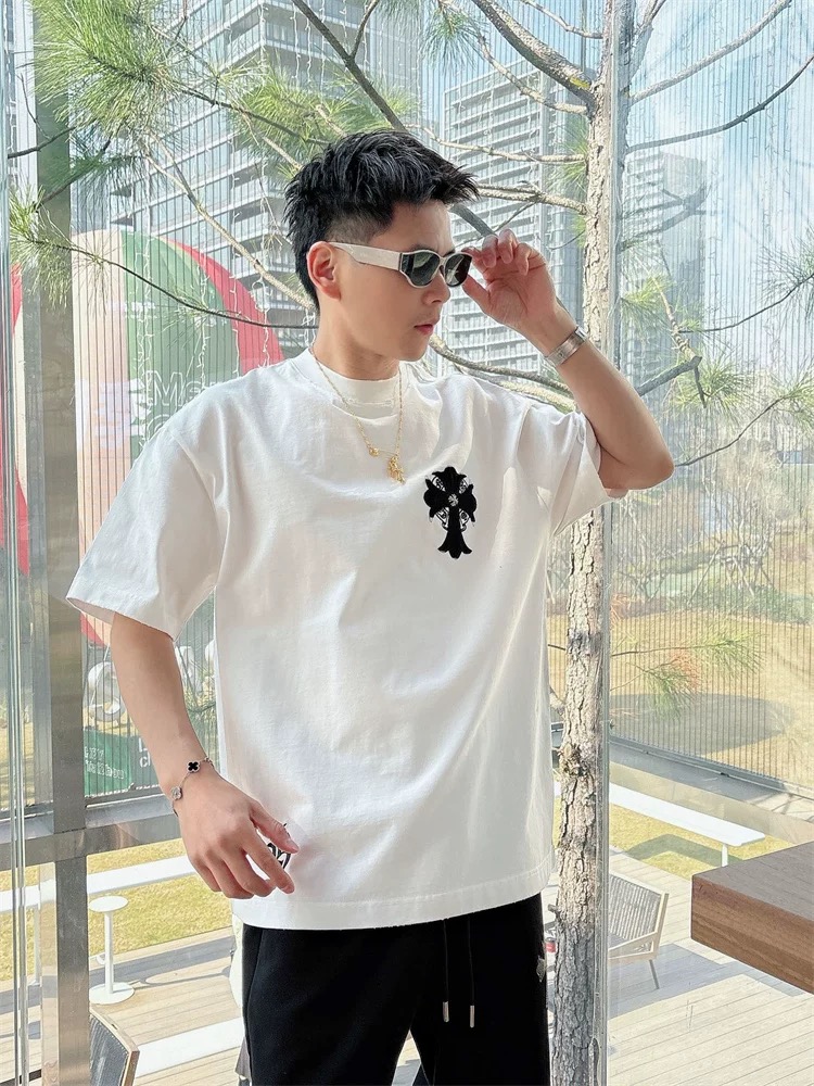 【Chrome Hearts】2025新作 クロムハーツ Tシャツ 男女兼用 高品質 半袖 CH050