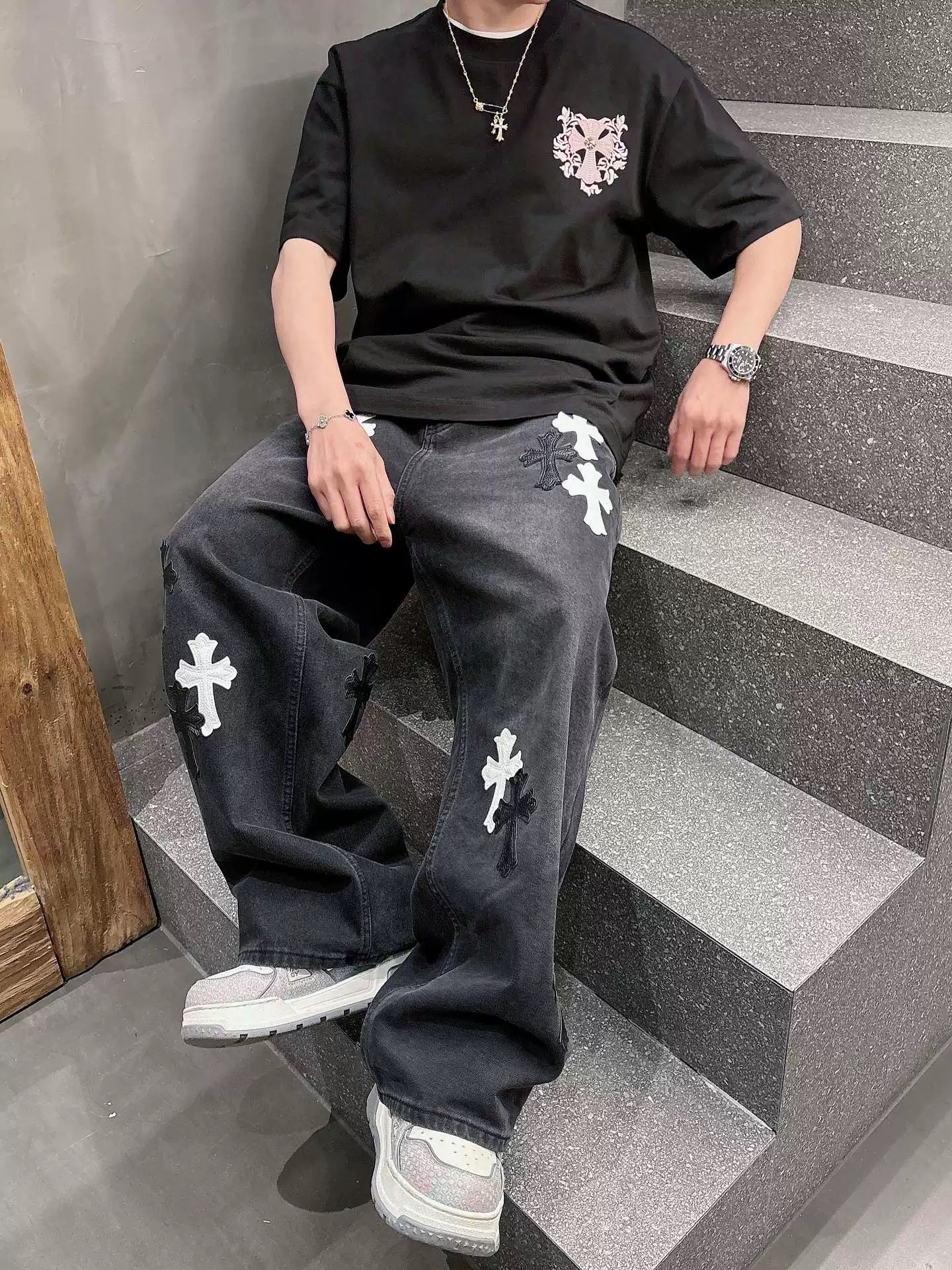 【Chrome Hearts】2025新作 クロムハーツ Tシャツ 男女兼用 高品質 半袖 CH051