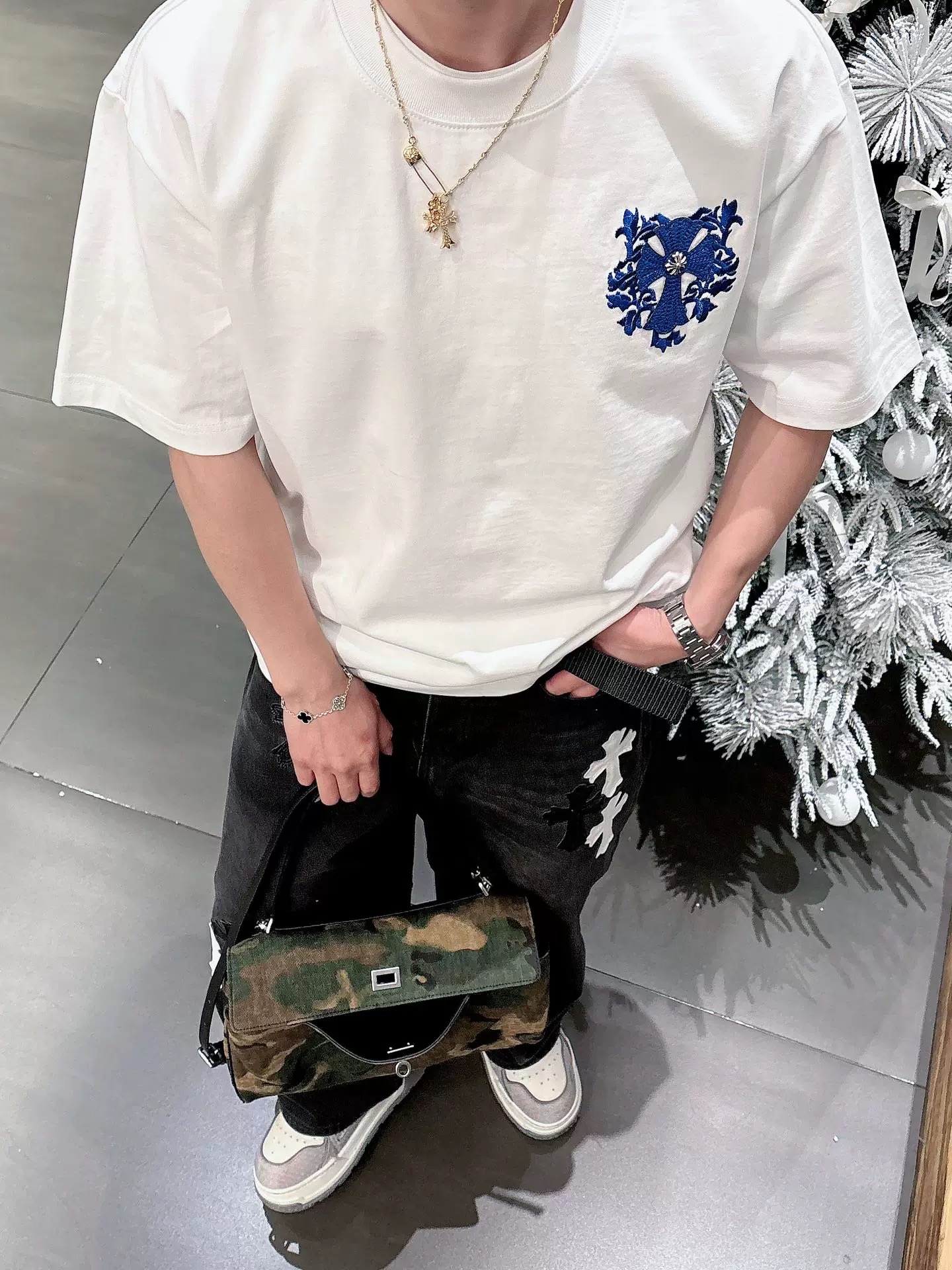 【Chrome Hearts】2025新作 クロムハーツ Tシャツ 男女兼用 高品質 半袖 CH051