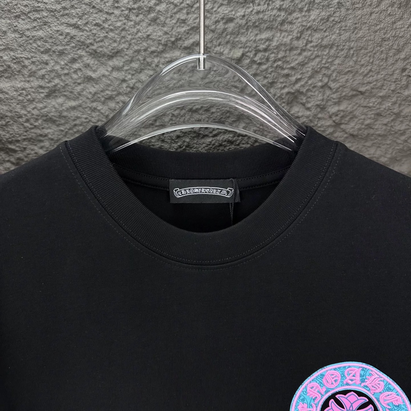 【男女兼用】2025新作 クロムハーツ サンスクリット ホースシュー カジュアル ルーズフィット Tシャツ